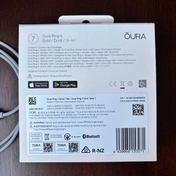 Oura Ring - Gold - Gen 4 - Size 7 - Picture 3 of 7